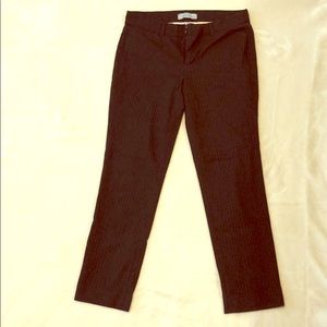 Gap slim cropped ankle trouser - gray pinstripe